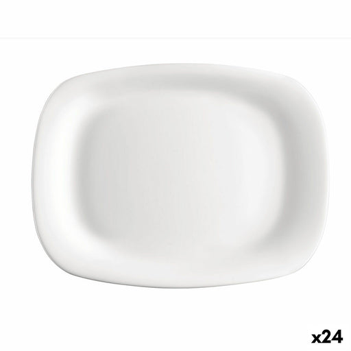 Kochschüssel Bormioli Rocco Parma rechteckig Weiß Glas 20 x 28 cm (24 Stück)