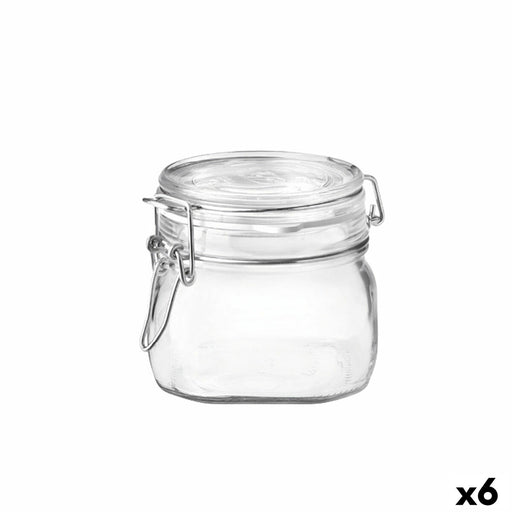 Lebensmittelbehälter Bormioli Rocco Fido Durchsichtig Glas (500 ml) (6 Stück)