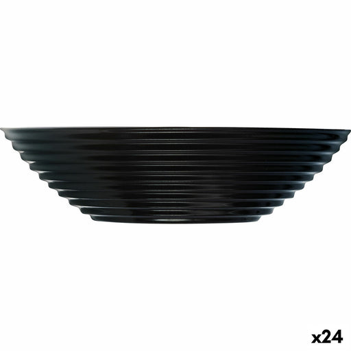 Schüssel Luminarc Harena Suppe 20 cm Schwarz Glas (24 Stück)