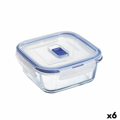 Lunchbox hermetisch Luminarc Pure Box Active 760 ml zweifarbig Glas (6 Stück)