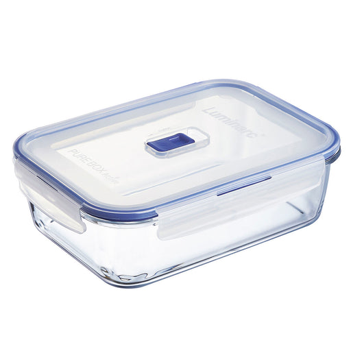 Lunchbox hermetisch Luminarc Pure Box Active 22 x 16 cm 1,97 l zweifarbig Glas (6 Stück)