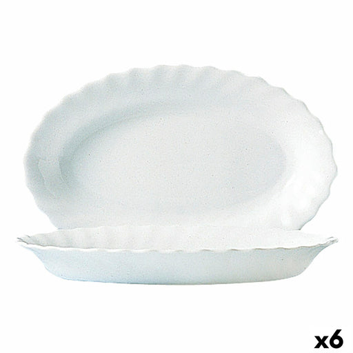 Kochschüssel Luminarc Trianon Weiß Glas (Ø 35 cm) (6 Stück)
