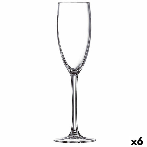 Champagnerglas Ebro Durchsichtig Glas (160 ml) (6 Stück)
