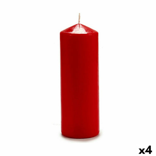 Kerze 20 cm Rot Wachs (4 Stück)