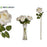 Dekorative Blume Weiß grün (12 Stück)