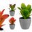 Dekorationspflanze Kunststoff (6 Stück) (11 x 20 x 11 cm)