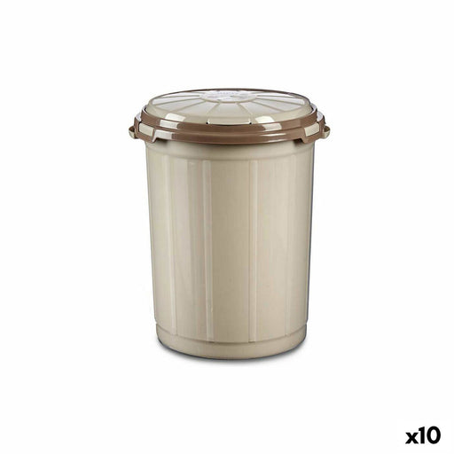 Abfalleimer Beige Kunststoff 35 L (41 x 44 x 43 cm) (10 Stück)