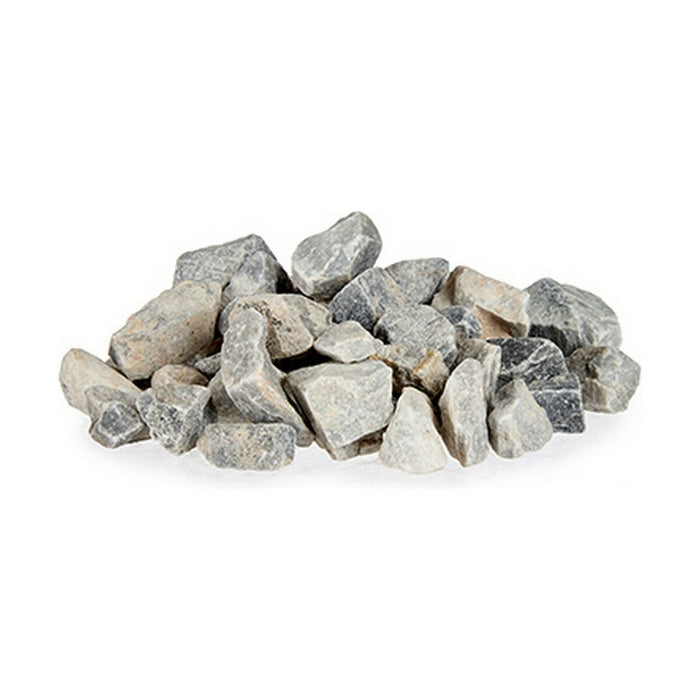 Deko-Steine 1,5 Kg Hellgrau (8 Stück)
