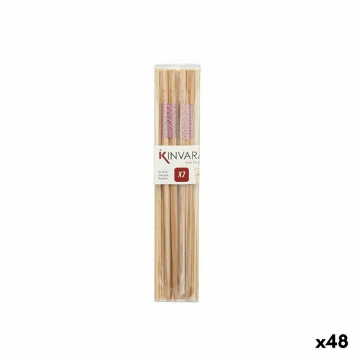 Sushi-Set Braun Bambus (48 Stück)