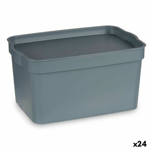 Mehrzweckbox Grau Kunststoff 2,3 L (13,5 x 11 x 20 cm) (24 Stück)