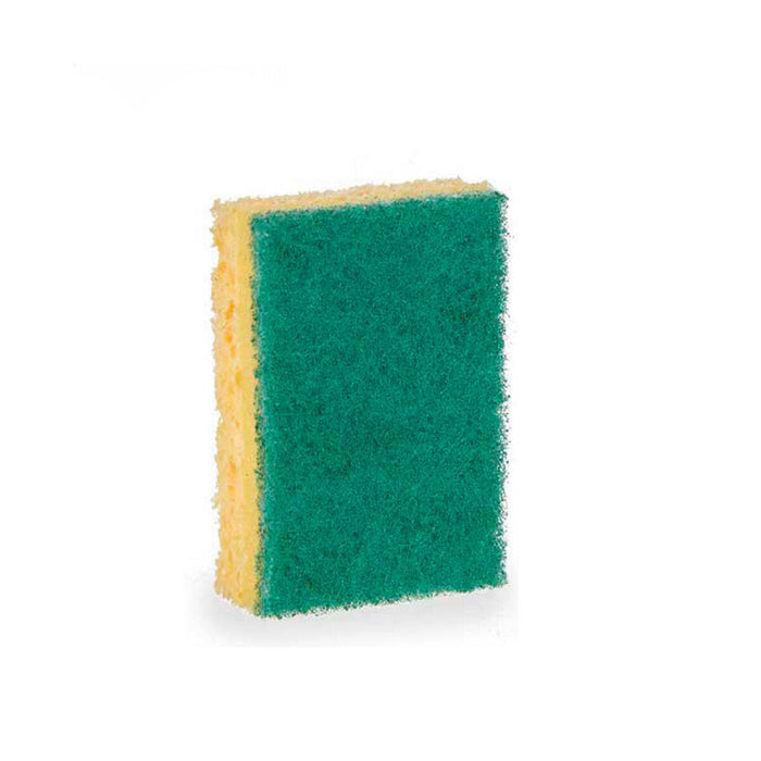 Scheuerschwämme-Set Abrasive Faser Gelb grün Cellulose 9 x 5,5 x 2,5 cm (14 Stück)
