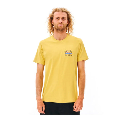 Herren Kurzarm-T-Shirt Rip Curl Gelb Herren