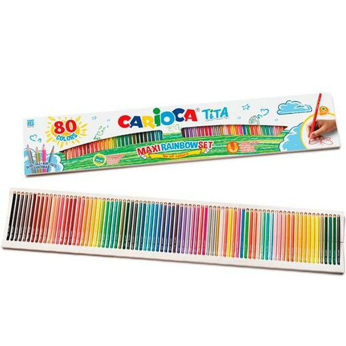 Buntstifte Carioca Tita Bunt 80 Stücke