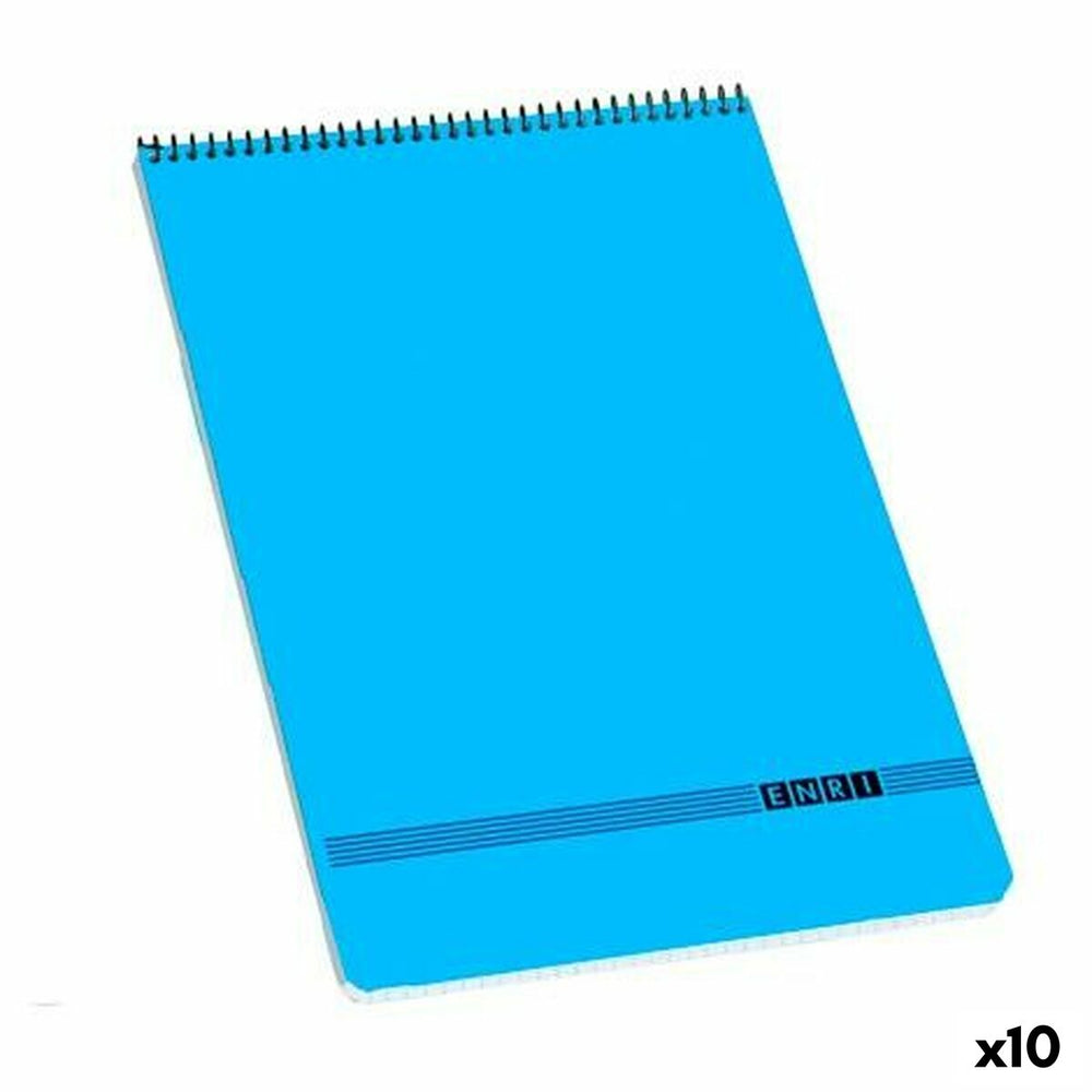 Notizbuch ENRI Blau 80 Blatt (10 Stück)
