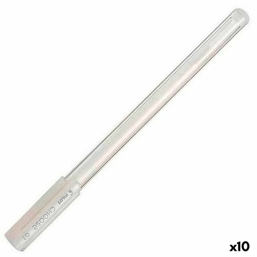 Gel-Stift Pilot Choose Weiß 0,4 mm (10 Stück) (12 Stück)