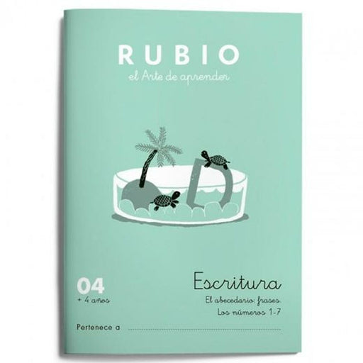 Schreib- und Kalligraphie-Notizbuch Rubio Nº04 A5 Spanisch 20 Blatt (10 Stück)