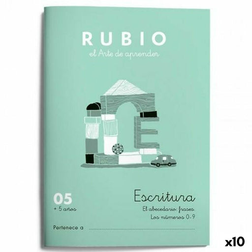 Schreib- und Kalligraphie-Notizbuch Rubio Nº05 A5 Spanisch 20 Blatt (10 Stück)