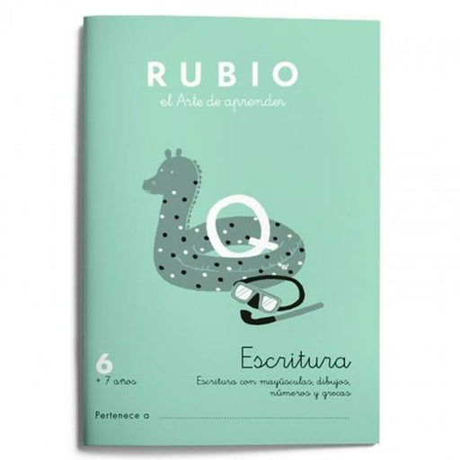 Schreib- und Kalligraphie-Notizbuch Rubio Nº06 A5 Spanisch 20 Blatt (10 Stück)