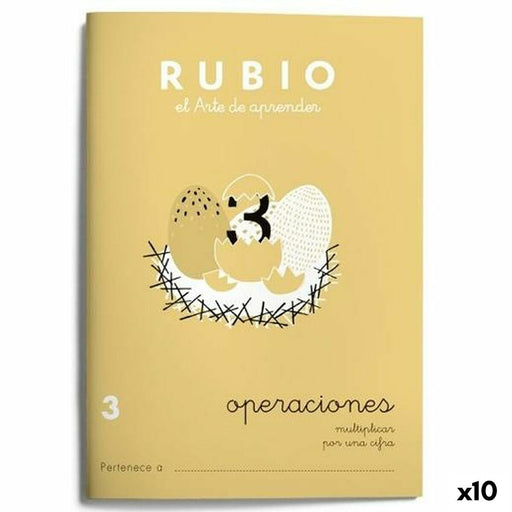 Mathematik-Heft Rubio Nº3 A5 Spanisch 20 Blatt (10 Stück)