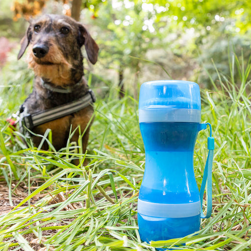 2 in 1 - Flasche mit Wasser- und Futterbehälter für Haustiere Pettap InnovaGoods