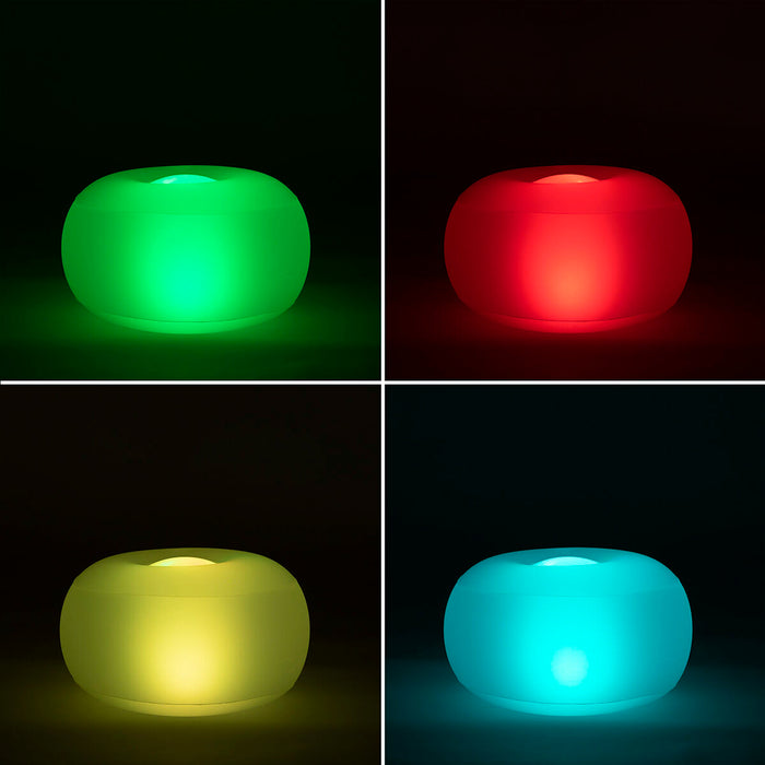 Aufblasbarer Hocker mit mehrfarbiger LED-Beleuchtung und Fernbedienung Pulight InnovaGoods