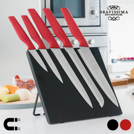 Bravissima Kitchen Messer mit Magnethalter (6 Teile)