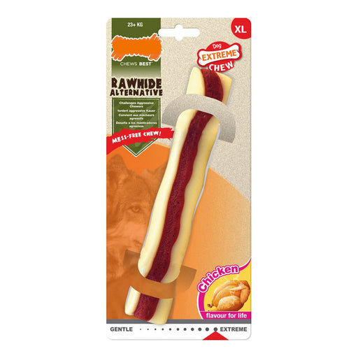 Beißring für Hunde Nylabone Extreme Chew Roll	Rawhide XL Huhn