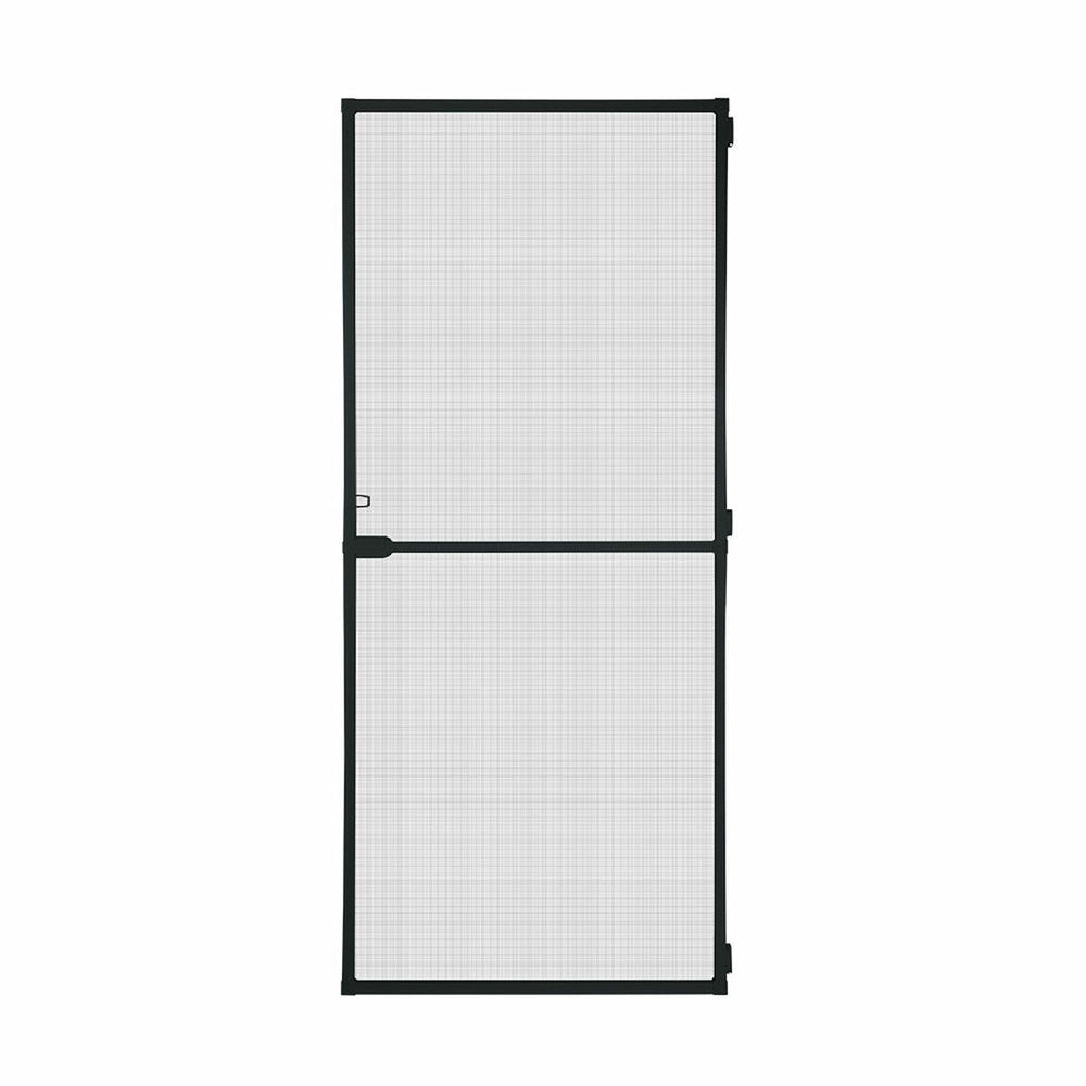 Fliegenvorhang Schellenberg Türen Mit Rahmen Fiberglas Schwarz Aluminium (100 x 210 cm)