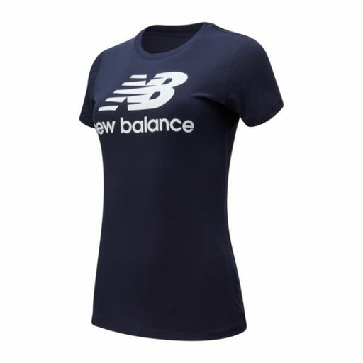 Damen Kurzarm-T-Shirt New Balance WT91546 Marineblau