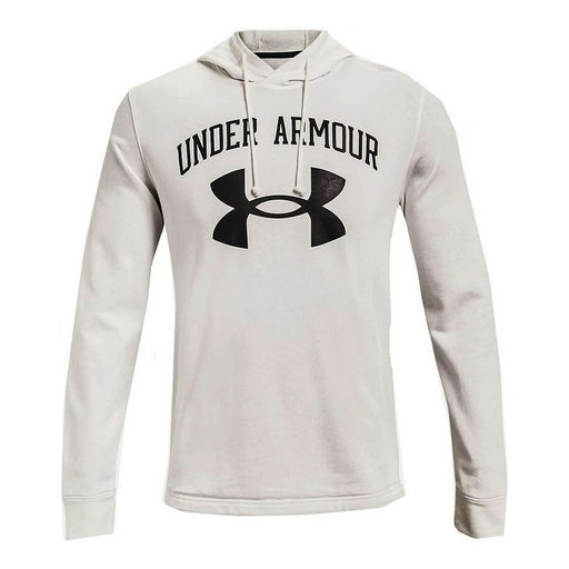 Herren Sweater mit Kapuze Under Armour Rival Fleece Big Logo Weiß