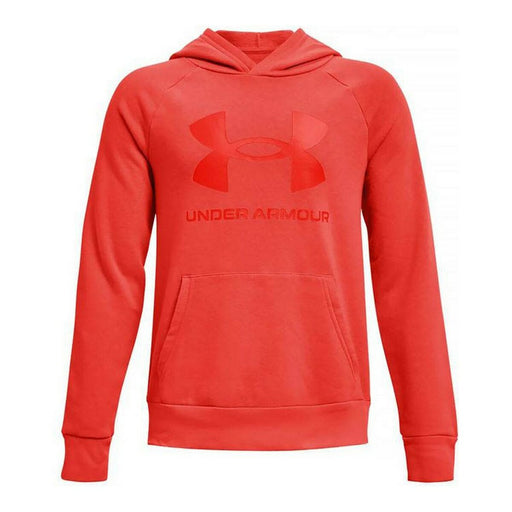 Jungen Sweater mit Kapuze Under Armour Rival Big Logo Rot