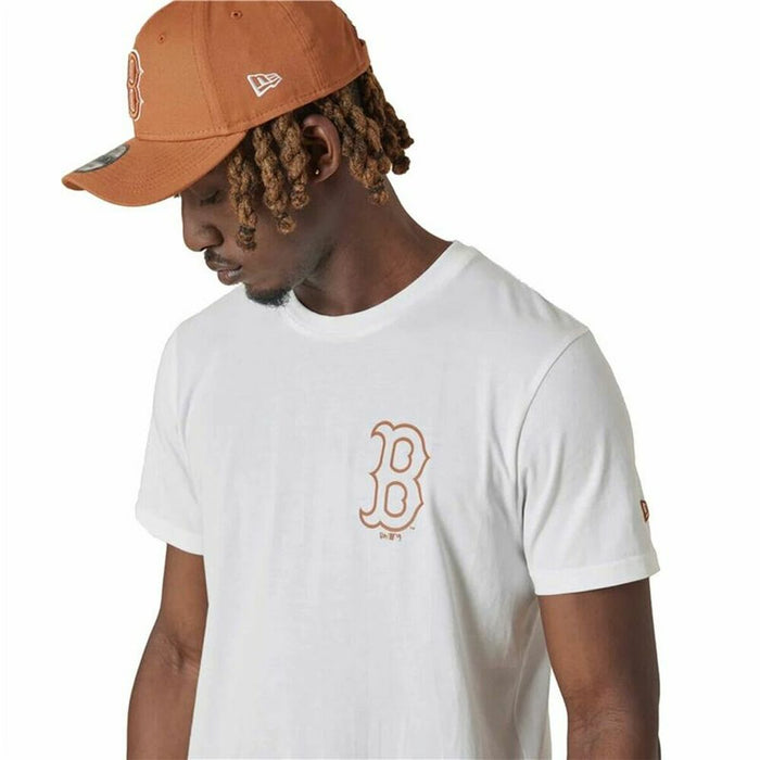 Herren Kurzarm-T-Shirt New Era Boston Red Sox  Weiß