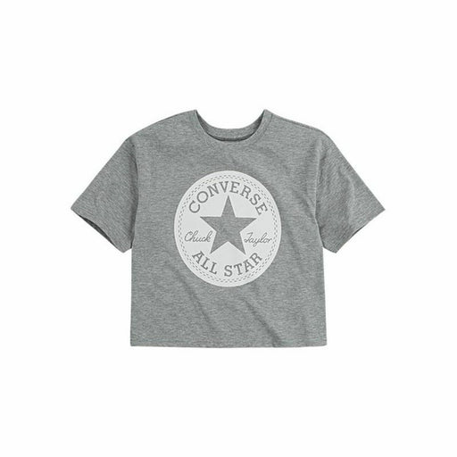 Kurzarm-T-Shirt Converse  Chuck Patch Boxy Grau