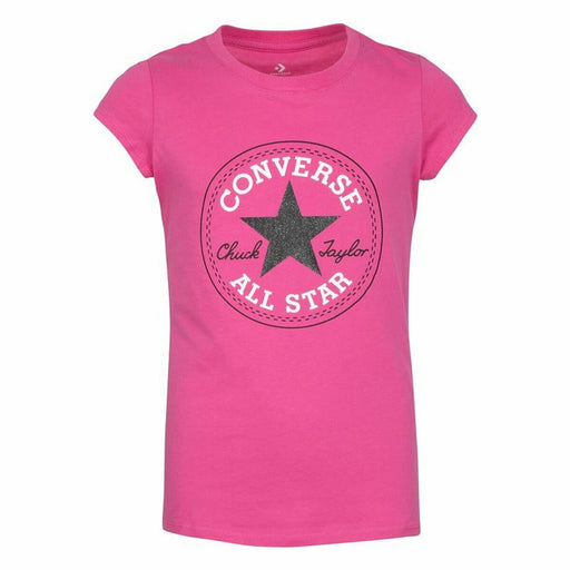 Kurzarm-T-Shirt für Kinder Converse Timeless  Rosa