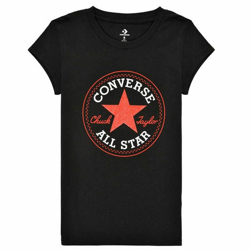 Kurzarm-T-Shirt für Kinder Converse Timeless  Schwarz