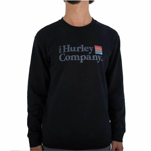 Herren Sweater ohne Kapuze Hurley Canyon Summer Schwarz