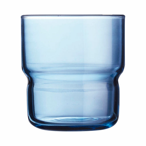 Trinkglas Arcoroc Log Bruhs Blau Glas 6 Stücke 220 ml
