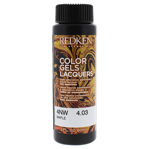 Dauerhafte Coloration Redken Color Gel Lacquers 4NW-maple (3 x 60 ml)