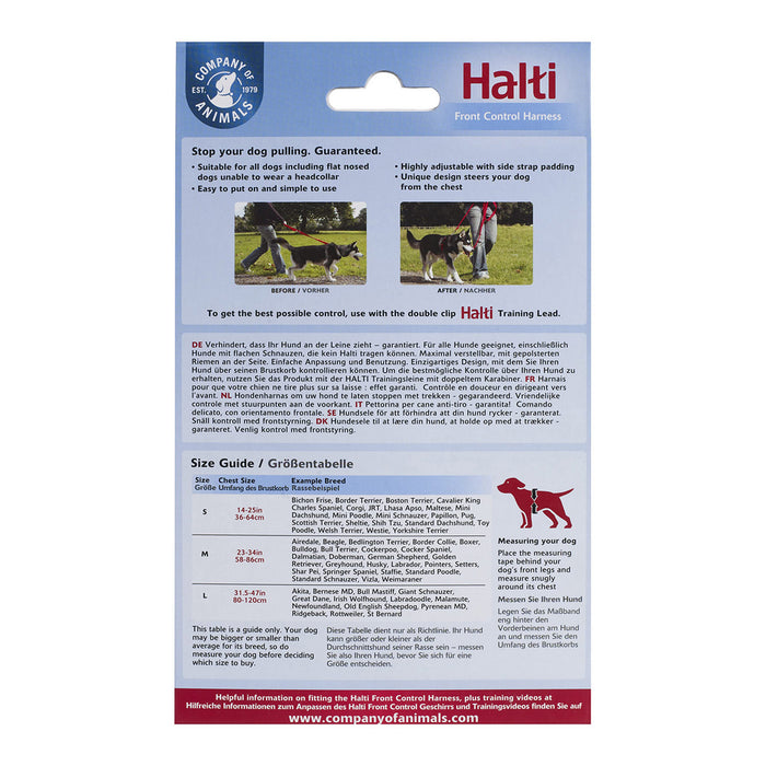 Hundegeschirr Company of Animals Halti Schwarz/Rot S (36-64 cm)