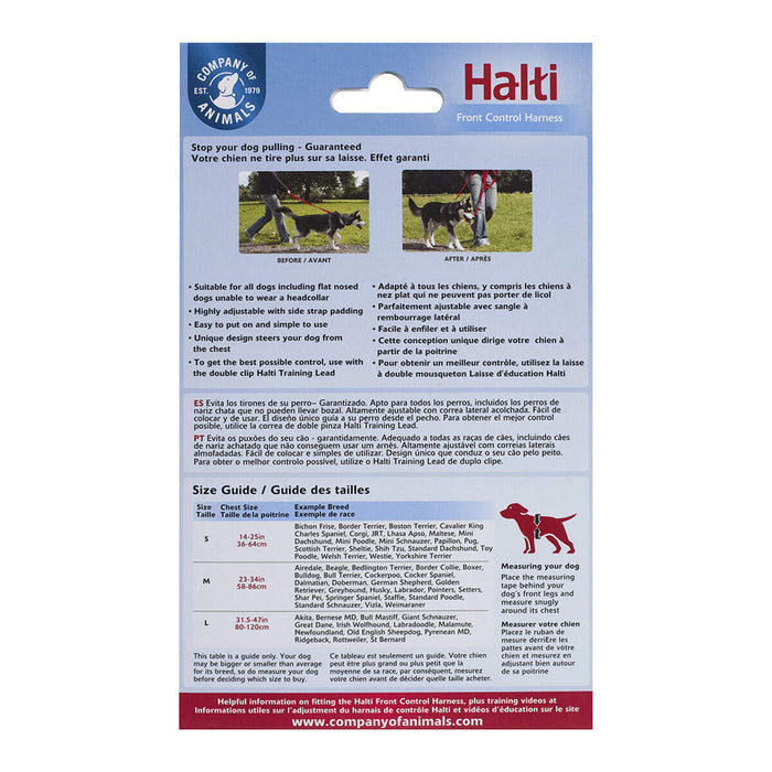 Hundegeschirr Company of Animals Halti Schwarz/Rot L (80-120 cm)
