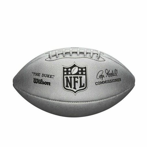 Amerikanischer Fußball Ball Wilson DUKE METALLIC Grau Einheitsgröße