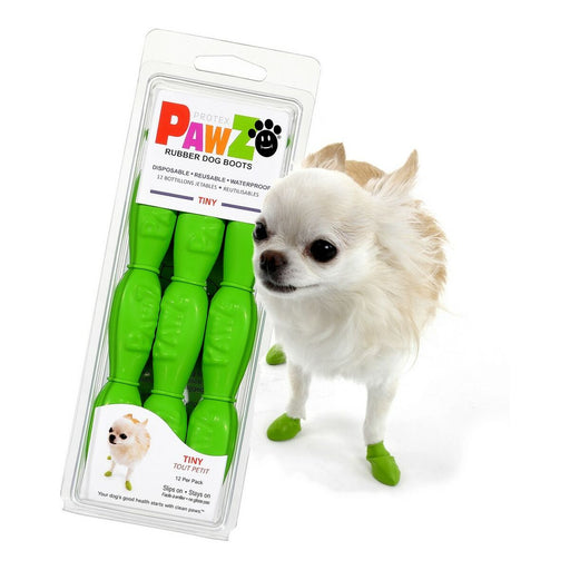 Stiefel Pawz Hund 12 Stück grün