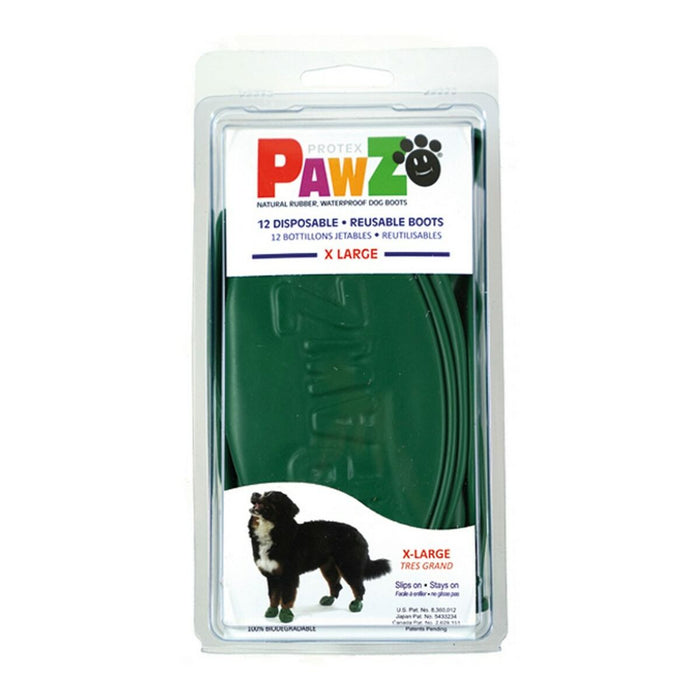 Stiefel Pawz Hund 12 Stück Größe XL grün