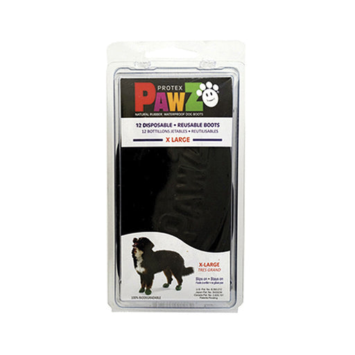 Stiefel Pawz Hund 12 Stück Schwarz Größe XL