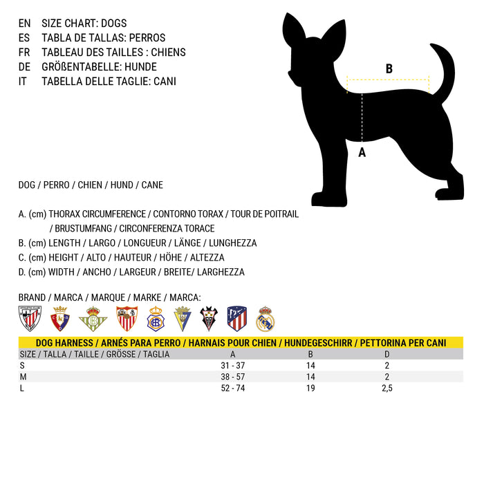 Hundegeschirr Atlético Madrid Rot