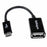 Kabel Micro USB Startech UUSBOTG              USB A Micro USB B Schwarz