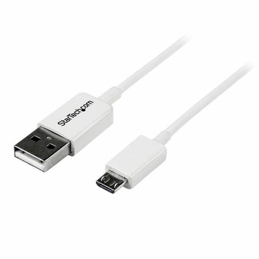 USB-Kabel auf micro-USB Startech USBPAUB2MW Weiß Gelb (4 Stück)
