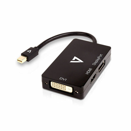 Mini DisplayPort-zu-VGA/DVI/HDMI-Adapter V7 V7MDP-DPDVIHDMI-1E   Schwarz