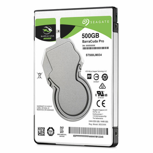 Festplatte Seagate ST500LM034 3,5" 2,5" 500 GB HDD 500 GB SSD 2,5"