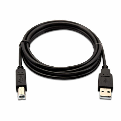 USB A zu USB-B-Kabel V7 V7USB2AB-02M-1E      Schwarz